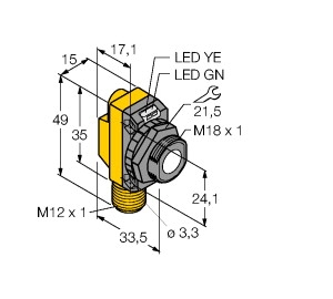 工作原理電感式角度傳感器TURCK，圖爾克技術(shù)參數(shù)