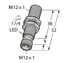 訂貨NI12U-EG18SK-VN4X，圖爾克圓柱形傳感器相關參數